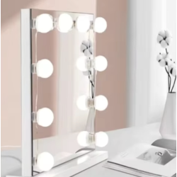 Set 10 Becuri LED pentru Oglinda de Machiaj cu 3 Moduri de Iluminare