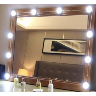 Set 10 Becuri LED pentru Oglinda de Machiaj cu 3 Moduri de Iluminare