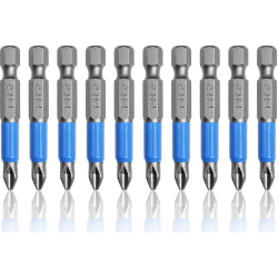 Set 10 Biti 50mm - Biti Surubelnita Magnetici S2 PH2