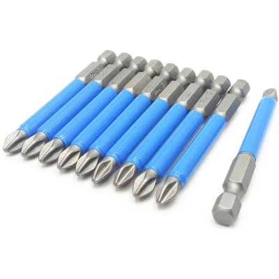 Set 10 Biti LUNGI 70mm magnetici pentru surubelnita