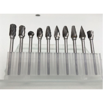 Set 10 Freze de Carbura MICI 3-4 MM  pentru Metal