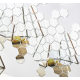 Set 10 Oglinzi Design Hexagon - Oglinzi Decorative Acrilice Cristal - Diamant - Fagure 10 bucati/set