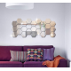Set 10 Oglinzi Design Hexagon - Oglinzi Decorative Acrilice Cristal - Diamant - Fagure 10 bucati/set