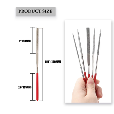 Set 10 Pile de precizie diamantate Diverse Forme 3x140x6 mm GR65006