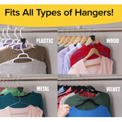 Set 12 carlige pentru umerase negru