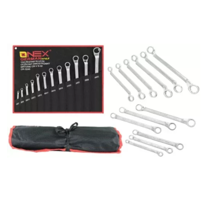 Set 12 chei inelare cu cot 6 / 32mm Chrome Vanadium Cr V OX 3245