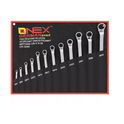 Set 12 chei inelare cu cot 6 / 32mm Chrome Vanadium Cr V OX 3245