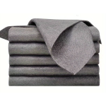 Set 12 lavete microfibra ultra absorbante gri ecologice reutilizabile