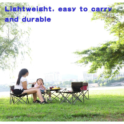 Set 1 Masa cu 2 Scaune Pentru Camping Pliabile Model Army Geanta Inclusa