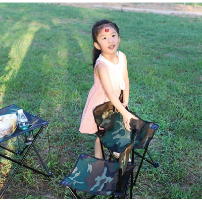 Set 1 Masa cu 2 Scaune Pentru Camping Pliabile Model Army Geanta Inclusa