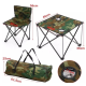 Set 1 Masa cu 2 Scaune Pentru Camping Pliabile Model Army Geanta Inclusa