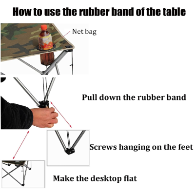 Set 1 Masa cu 2 Scaune Pentru Camping Pliabile Model Army Geanta Inclusa