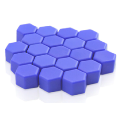 Set 20 capace prezoane 17 MOV INCHIS din Silicon pentru jante