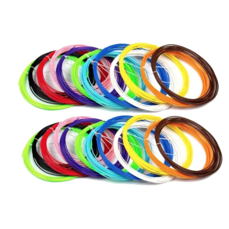 Set 20 Filamente pentru Creion 3D 1.75 mm 5 m/buc Multicolore