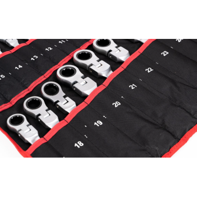 Set 22 piese chei combinate fixe si inelare articulate de la 6 la 32 mm