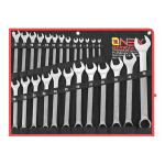 Set 25 chei fixe combinate 6 / 36 mm Chrome Vanadium Cr V OX 252