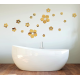 Set 25 stickere stil oglinda decorativa acrilica AURIE in forma de floare