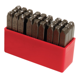 Set 27 poansoane litere 6 mm