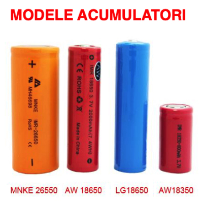 Set 2 Acumulator 26650 ART FAT  BLUE 6800mAH 3.7V