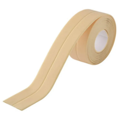 Set 2 Banzi late adezive etansare pentru baie din plastic BEJ (CREAM) 3 M