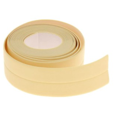Set 2 Banzi late adezive etansare pentru baie din plastic BEJ (CREAM) 3 M