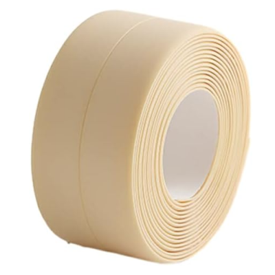 Set 2 Banzi late adezive etansare pentru baie din plastic BEJ (CREAM) 3 M