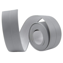 Set 2 Banzi late adezive etansare pentru baie din plastic GRI 3 M