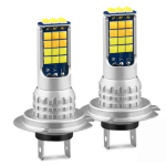 Set 2 Bec Led H7 3030 Smd 90W 9600lm/set cu 2 moduri de lumina (rece si calda) 30 LED