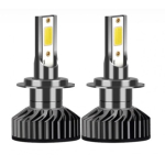 Set 2 becuri auto COB H11, 100W, lumina alb-rece, 12000 lumeni