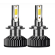 Set 2 becuri auto COB H11, 100W, lumina alb-rece, 12000 lumeni