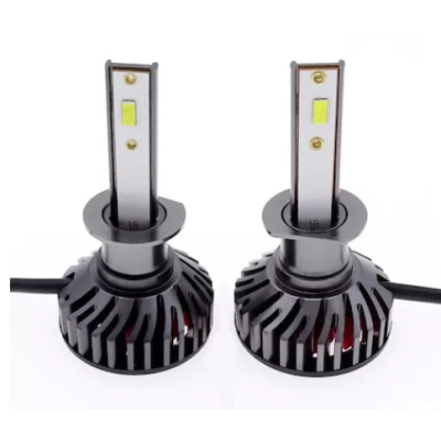 Set 2 becuri auto COB H1, 100W, lumina alb-rece, 12000 lumeni