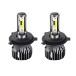 Set 2 becuri auto COB H4, 100W, lumina alb-rece, 12000 lumeni