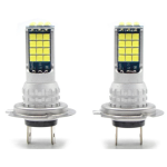 Set 2 Becuri Auto cu 30 Led H7 temperatura 6000k putere 90W 8500LM Fara Ventilator