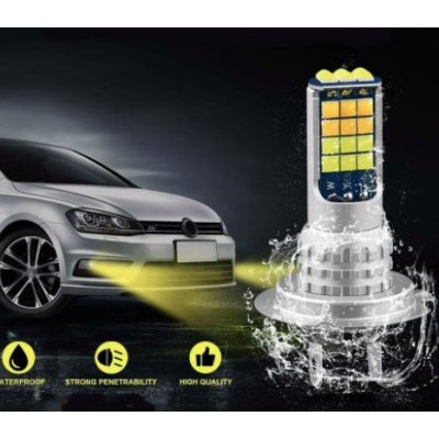 Set 2 Becuri Auto cu 30 Led H7 temperatura 6000k putere 90W 8500LM Fara Ventilator
