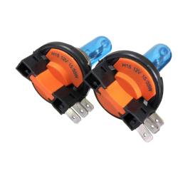 Set 2 becuri auto cu halogen H15 12V putere 15/55W Super White