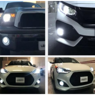 Set 2 becuri auto H11/H8 12 LED putere 80W temperatura 6000K