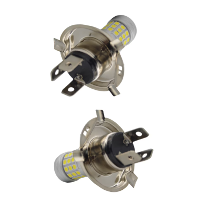 Set 2 becuri auto H4 cu 42 LED SMD 120W 6000k 12/80V doua faze lupa