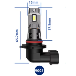 Set 2 becuri auto LED 9005 K7 model 3570 de 100W 10000 lumeni 6000k