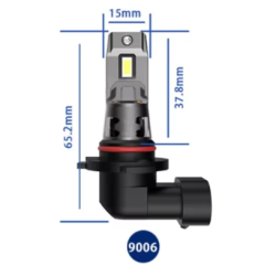 Set 2 becuri auto LED 9006 K7 model 3570 de 100W 10000 lumeni 6000k