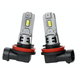 Set 2 becuri auto LED 9012 K7 model 3570 de 100W 10000 lumeni 6000k