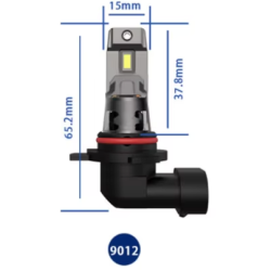 Set 2 becuri auto LED 9012 K7 model 3570 de 100W 10000 lumeni 6000k
