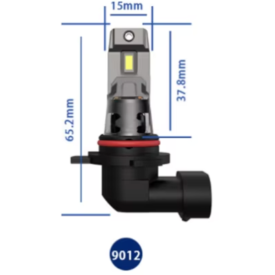 Set 2 becuri auto LED 9012 K7 model 3570 de 100W 10000 lumeni 6000k