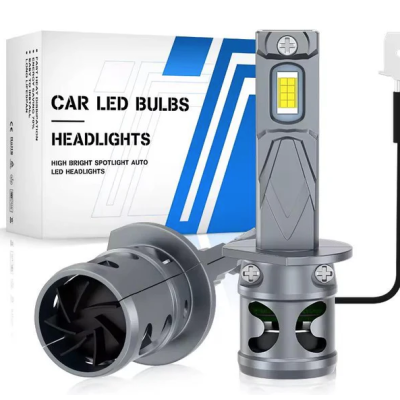 Set 2 Becuri auto LED Fq5 H1 canbus 2 faze 180W/set 20000lm 6000K