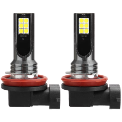Set 2 Becuri auto LED H11 / H8 putere 60w 12LED SMD temperatura 6000K 6800lm