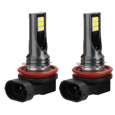Set 2 Becuri auto LED H11 / H8 putere 60w 12LED SMD temperatura 6000K 6800lm