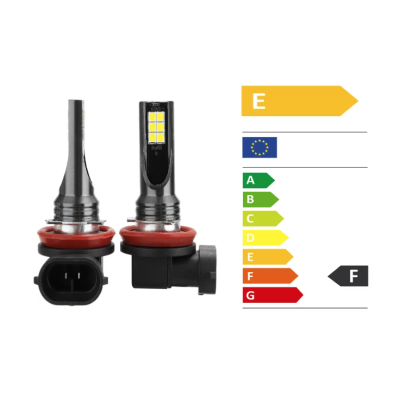 Set 2 Becuri auto LED H11 / H8 putere 60w 12LED SMD temperatura 6000K 6800lm