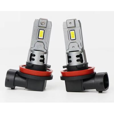 Set 2 becuri auto LED H11 K7 model 3570 de 100W 10000 lumeni 6000k