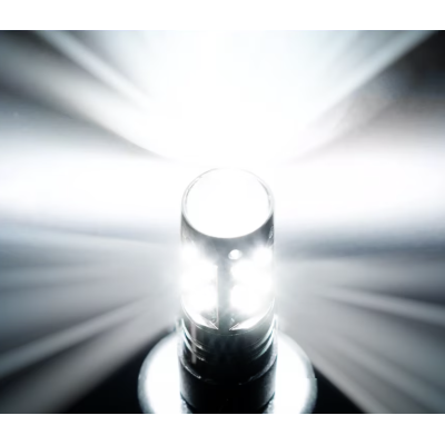 Set 2 becuri auto LED H1 cu lupa 60W 27 SMD 12V 6000K 7000lm