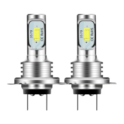 Set 2 becuri auto LED H7 3570 7000LM 2SMD temperatura culoare 6000K putere 80W