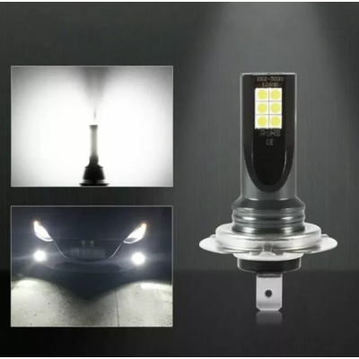 UB Set 2 Becuri auto LED H7 cu 12 LED SMD 12/24V putere 120W/set 6600lm